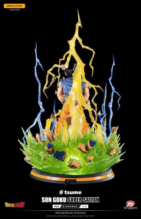 Dragon Ball Z HQS Dioramax Super Saiyan Son Goku (Special Ver.) 1/4 Scale Limited Edition Statue Gallery Image 10