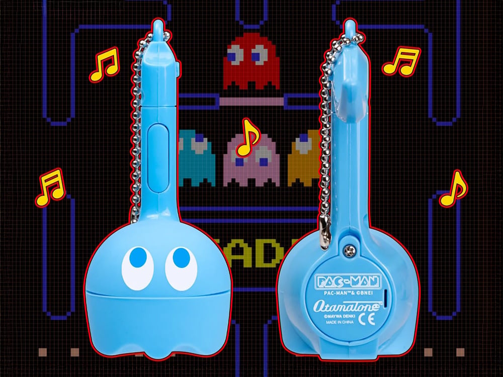 Pac-Man Otamatone Melody Inky Musical Instrument Keychain Gallery Image 1