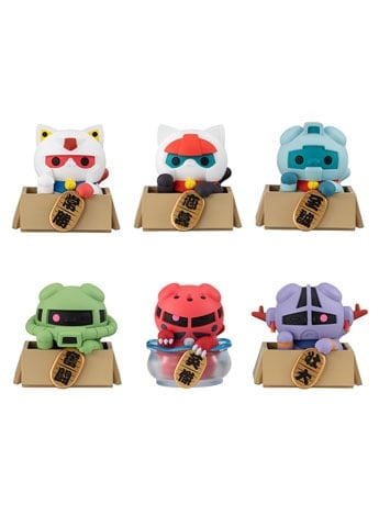 Mobile Suit Gundam Mega Cat Project Nyandam Luckycat Box of 6 Random Figures Gallery Image 2