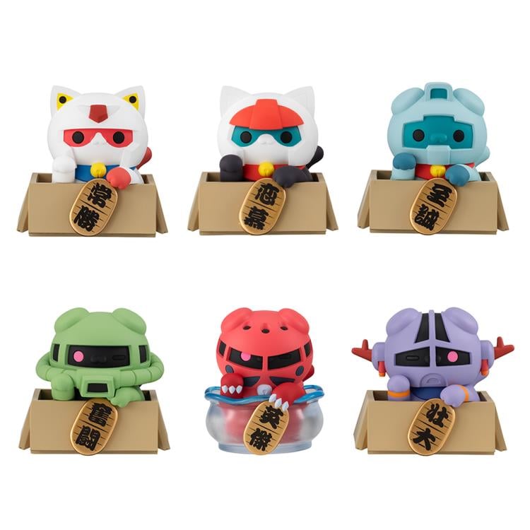 Mobile Suit Gundam Mega Cat Project Nyandam Luckycat Box of 6 Random Figures Gallery Image 3