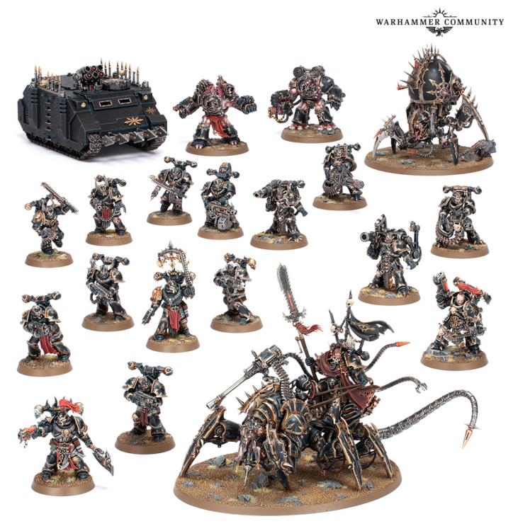 Warhammer 40,000 Space Marines Battleforce Hellforged Warband Citadel Miniatures Set Gallery Image 4