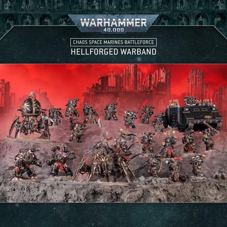 Warhammer 40,000 Space Marines Battleforce Hellforged Warband Citadel Miniatures Set Gallery Image 3