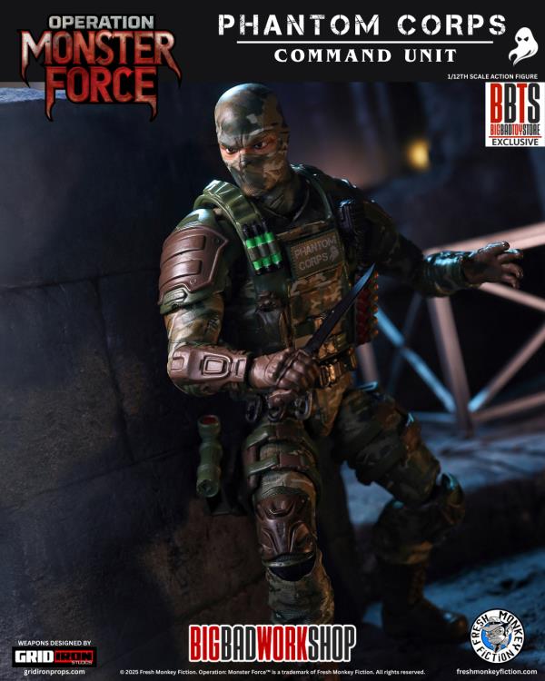 Operation: Monster Force Season Zero Phantom Corps Command Unit 1/12 Scale 2025 Convention Exclusive Action Figure Gallery Image 8
