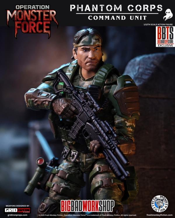 Operation: Monster Force Season Zero Phantom Corps Command Unit 1/12 Scale 2025 Convention Exclusive Action Figure Gallery Image 7