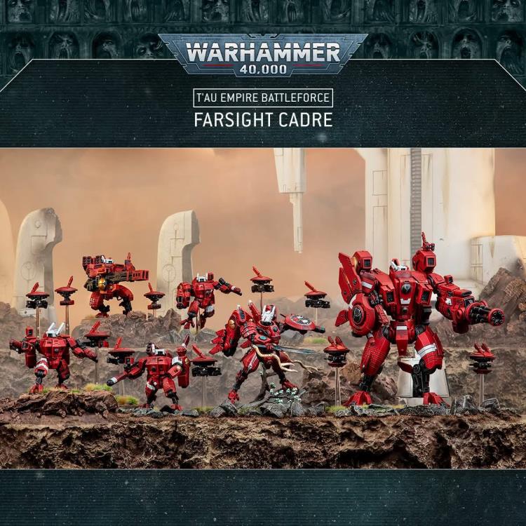 Warhammer 40,000 T'au Empire Battleforce Farsight Cadre Citadel Miniatures Set Gallery Image 3
