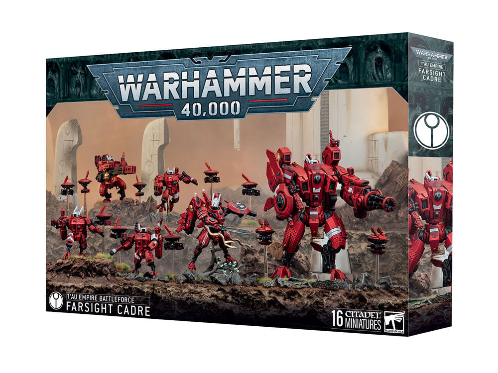 Warhammer 40,000 T'au Empire Battleforce Farsight Cadre Citadel Miniatures Set Gallery Image 1
