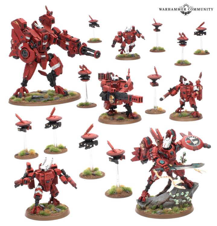 Warhammer 40,000 T'au Empire Battleforce Farsight Cadre Citadel Miniatures Set Gallery Image 4
