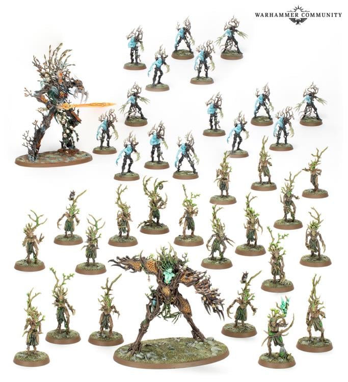 Warhammer Age of Sigmar Sylvaneth Battleforce Outcast Spitegrove
