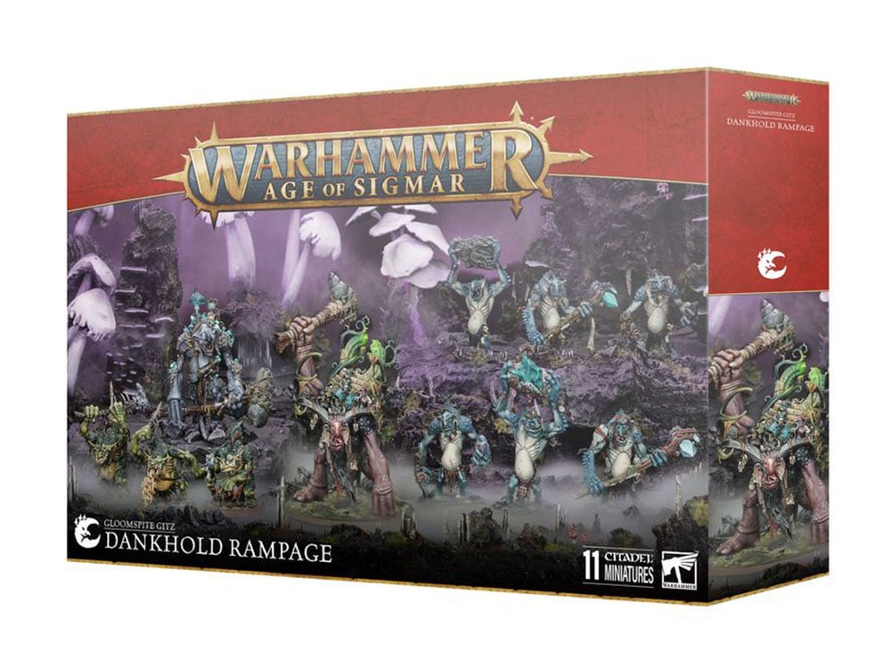 Warhammer Age of Sigmar Gloomspite Gitz Battleforce Dankhold Rampage Citadel Miniatures Set Gallery Image 1