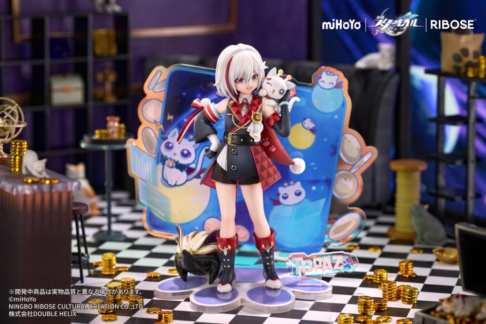 Honkai: Star Rail Rise Up+ Chibi Cat Series Topaz & Numby Figure Gallery Image 6