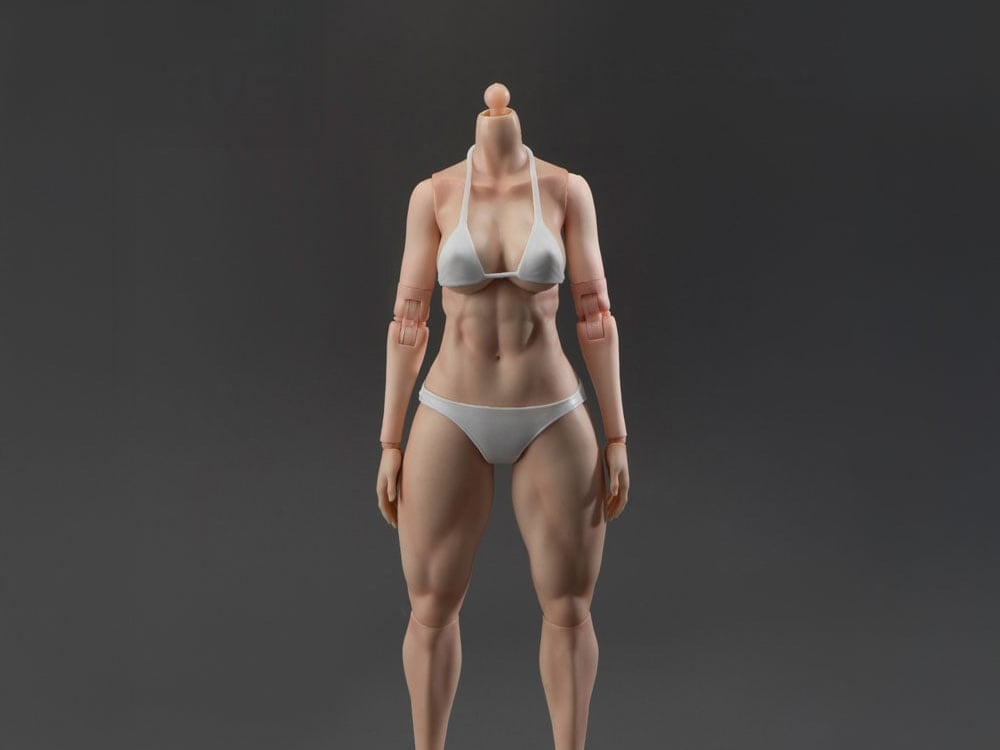 True1 Female Large Bust Muscular Legs (Fair Skin) 1/6 Scale Articulated Figure Body Gallery Image 1