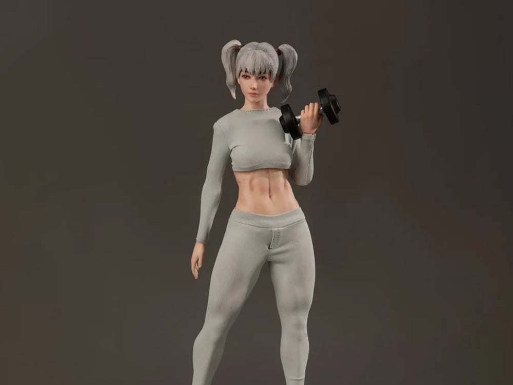 True1 Sporty Girl Zara (Gray Hair Ver.) 1/6 Scale Action Figure Gallery Image 1