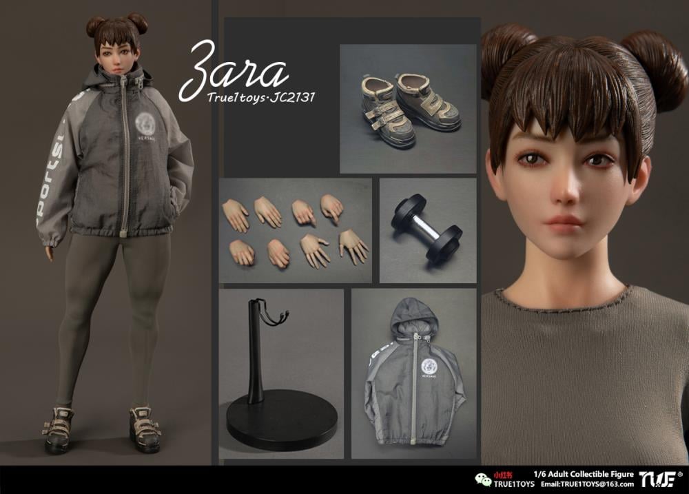 True1 Sporty Girl Zara (Brown Hair Ver.) 1/6 Scale Action Figure Gallery Image 6