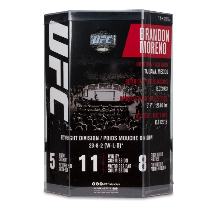 UFC SportsPicks Brandon Moreno 7" Posed Figure Gallery Image 14