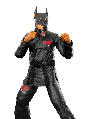 Jiu Jitsu Combat Creatures Fangs Tribe Draven the Doberman (Black Gi) Action Figure Gallery Image 2