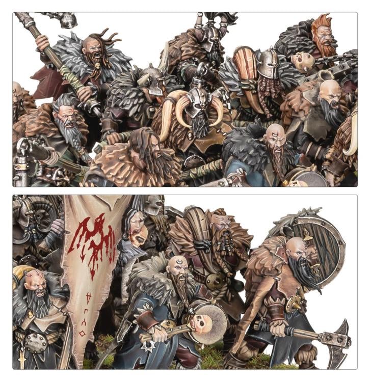 Warhammer: The Old World Warriors of Chaos Chaos Marauders Army Reinforcement Citadel Miniatures Set Gallery Image 6
