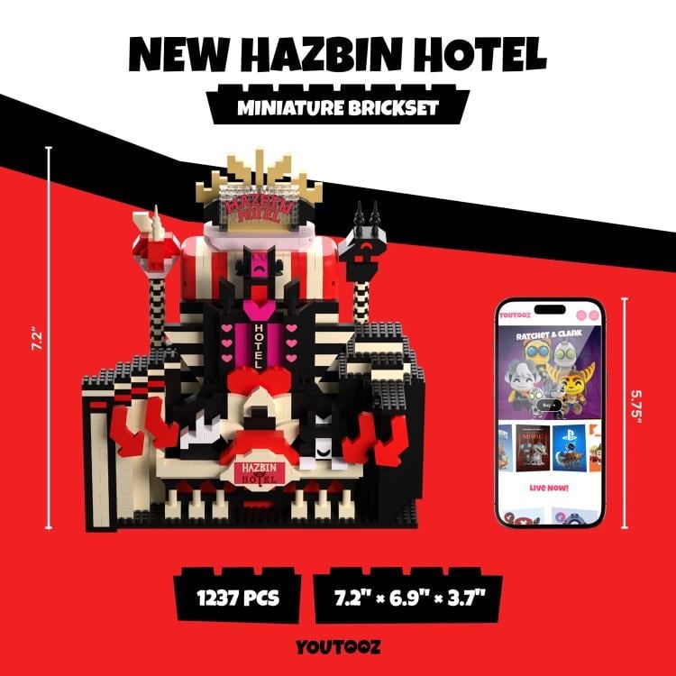 Hazbin Hotel New Hazbin Hotel Miniature Brick Set