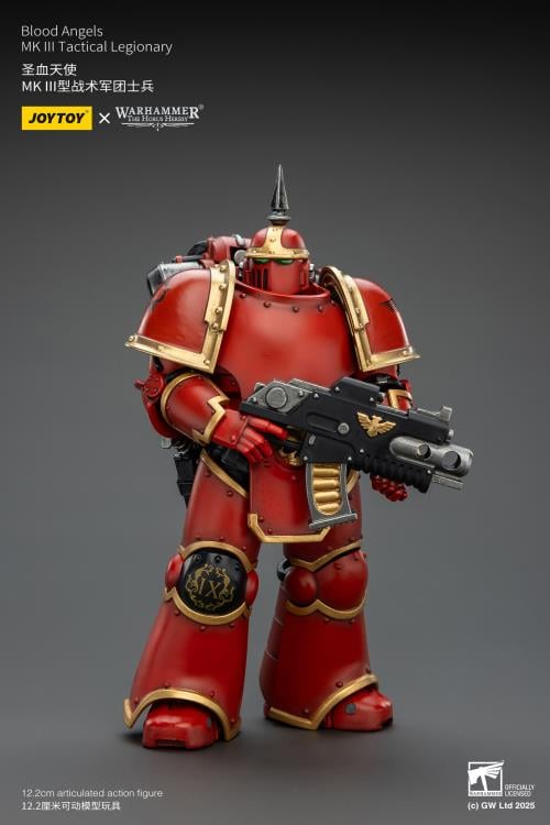 Warhammer: The Horus Heresy Blood Angels MKIII Tactical Legionary 1/18 Scale Action Figure Gallery Image 6