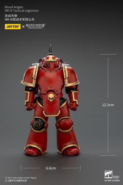 Warhammer: The Horus Heresy Blood Angels MKIII Tactical Legionary 1/18 Scale Action Figure Gallery Image 13