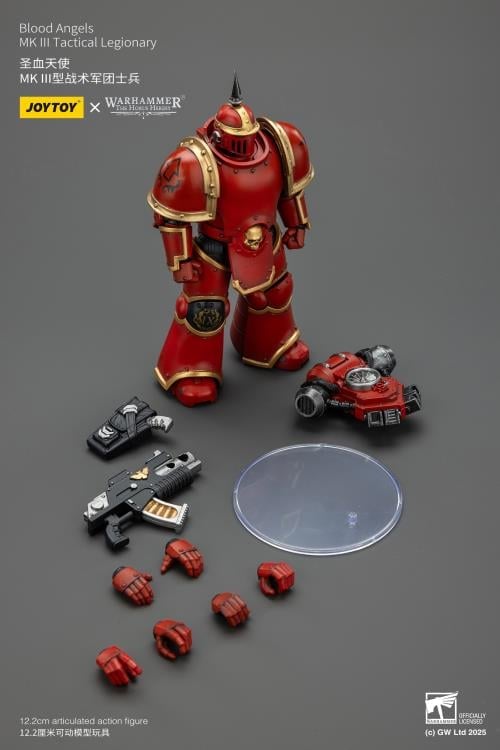 Warhammer: The Horus Heresy Blood Angels MKIII Tactical Legionary 1/18 Scale Action Figure Gallery Image 12