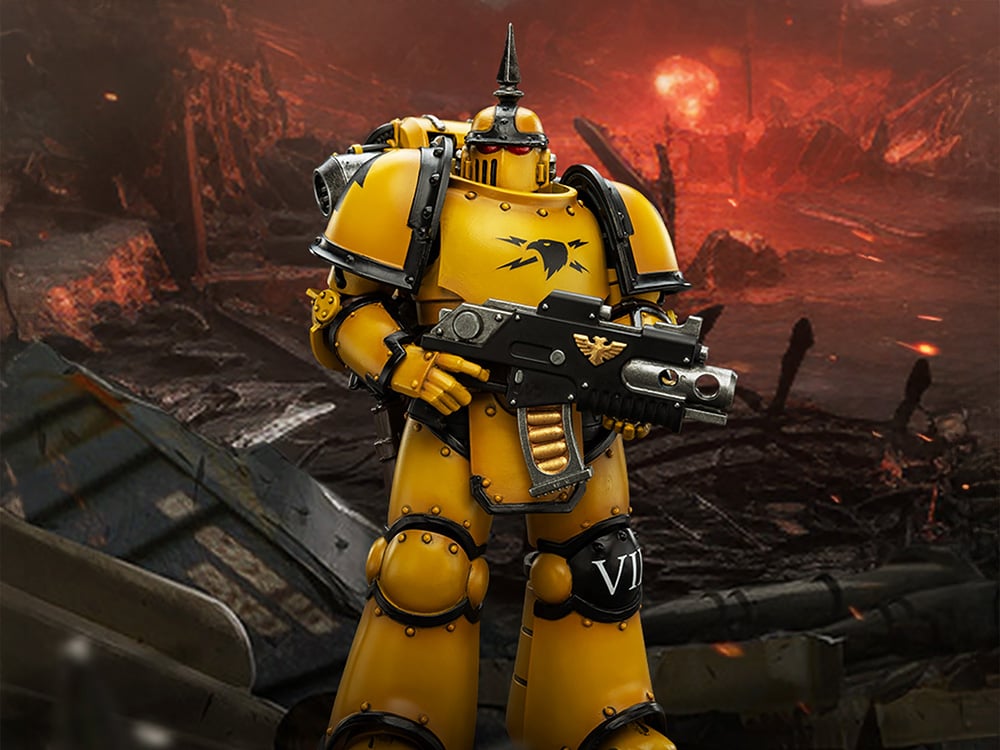 Warhammer: The Horus Heresy Imperial Fists MKIII Tactical Legionary 1/18 Scale Action Figure Gallery Image 1