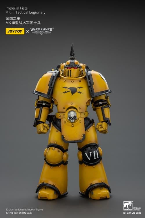 Warhammer: The Horus Heresy Imperial Fists MKIII Tactical Legionary 1/18 Scale Action Figure Gallery Image 4