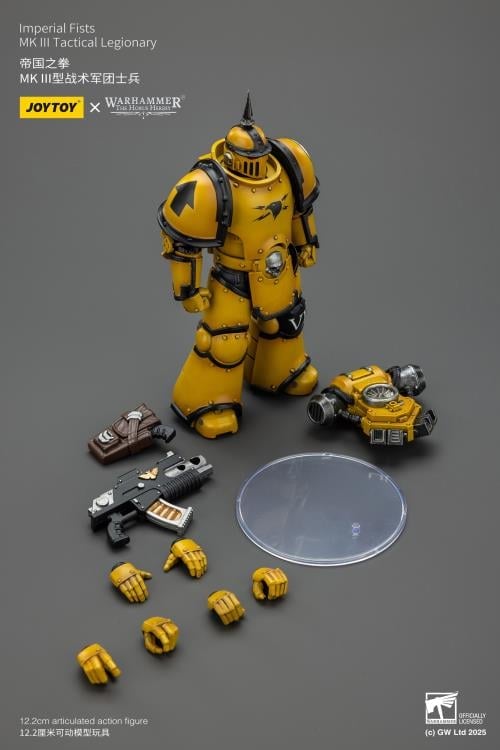 Warhammer: The Horus Heresy Imperial Fists MKIII Tactical Legionary 1/18 Scale Action Figure Gallery Image 12