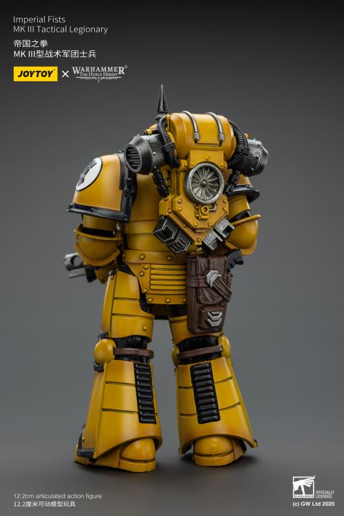 Warhammer: The Horus Heresy Imperial Fists MKIII Tactical Legionary 1/18 Scale Action Figure Gallery Image 6
