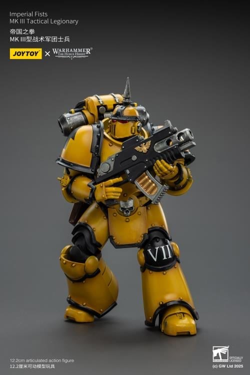 Warhammer: The Horus Heresy Imperial Fists MKIII Tactical Legionary 1/18 Scale Action Figure Gallery Image 8