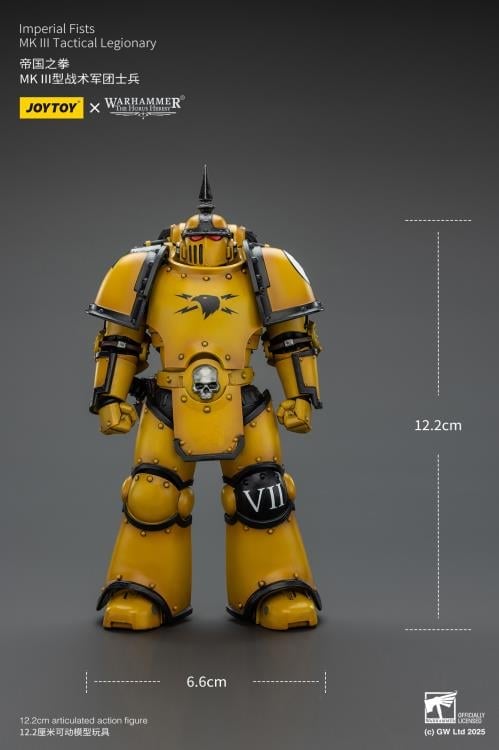 Warhammer: The Horus Heresy Imperial Fists MKIII Tactical Legionary 1/18 Scale Action Figure Gallery Image 13