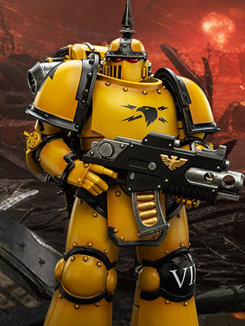 Warhammer: The Horus Heresy Imperial Fists MKIII Tactical Legionary 1/18 Scale Action Figure Gallery Image 2