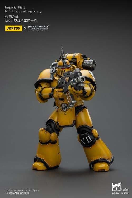 Warhammer: The Horus Heresy Imperial Fists MKIII Tactical Legionary 1/18 Scale Action Figure Gallery Image 10
