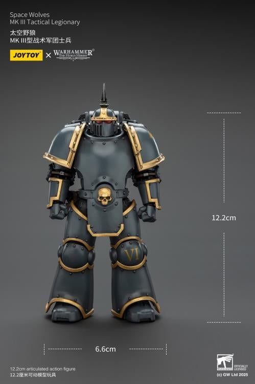 Warhammer: The Horus Heresy Space Wolves MKIII Tactical Legionary 1/18 Scale Action Figure Gallery Image 15