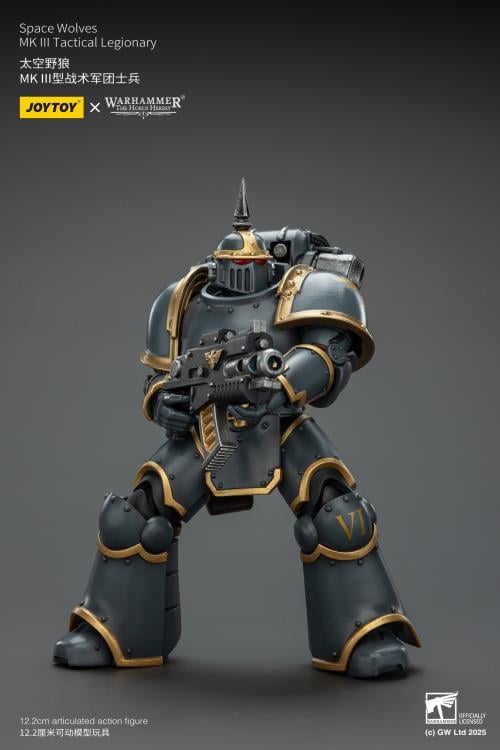 Warhammer: The Horus Heresy Space Wolves MKIII Tactical Legionary 1/18 Scale Action Figure Gallery Image 9