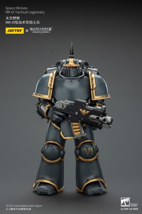 Warhammer: The Horus Heresy Space Wolves MKIII Tactical Legionary 1/18 Scale Action Figure Gallery Image 5