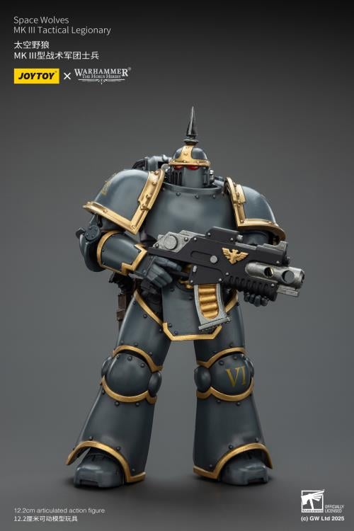 Warhammer: The Horus Heresy Space Wolves MKIII Tactical Legionary 1/18 Scale Action Figure Gallery Image 6