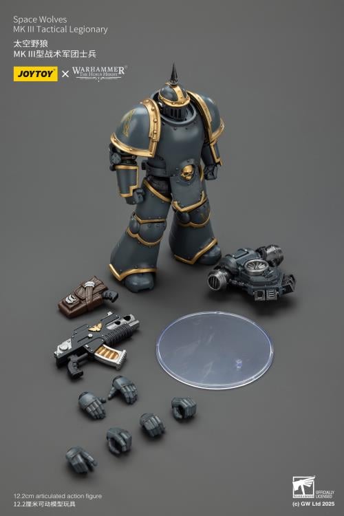 Warhammer: The Horus Heresy Space Wolves MKIII Tactical Legionary 1/18 Scale Action Figure Gallery Image 14