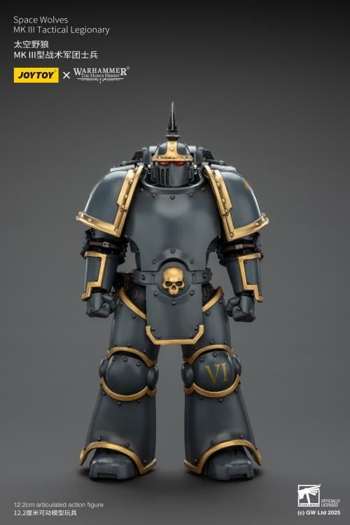 Warhammer: The Horus Heresy Space Wolves MKIII Tactical Legionary 1/18 Scale Action Figure Gallery Image 4