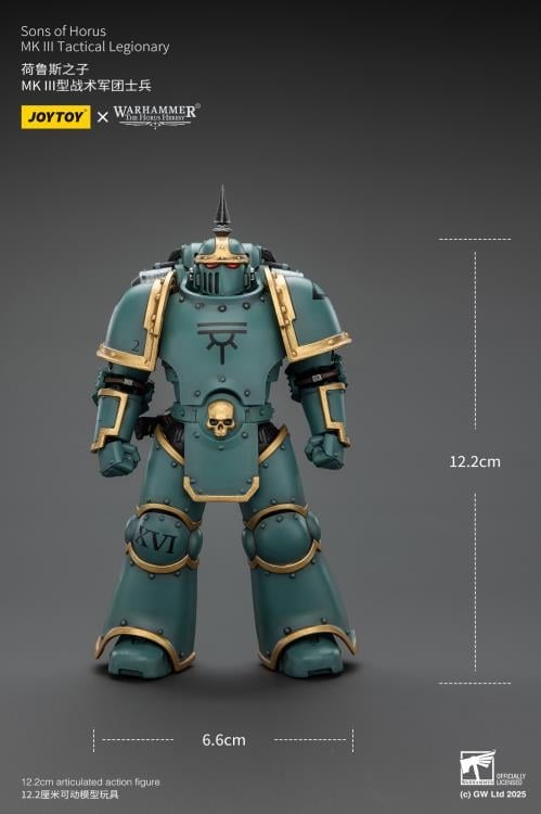 Warhammer: The Horus Heresy Sons of Horus MKIII Tactical Legionary 1/18 Scale Action Figure Gallery Image 13