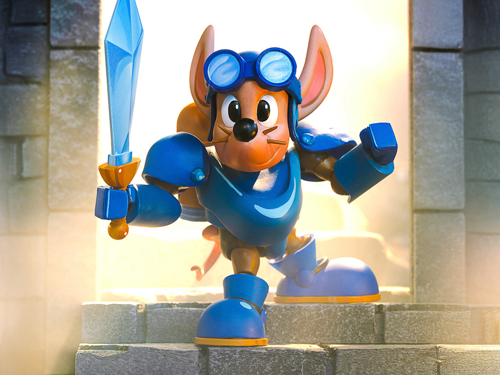 Rocket Knight Adventures Signature Collection Sparkster 1/12 Scale Action Figure Gallery Image 1
