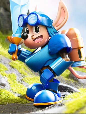 Rocket Knight Adventures Signature Collection Sparkster 1/12 Scale Action Figure Gallery Image 2