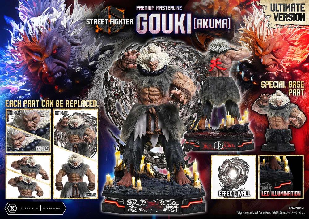 Street Fighter 6 Real Elite Masterline Akuma (Ultimate Bonus Ver.) 1/4 Scale Statue Gallery Image 11