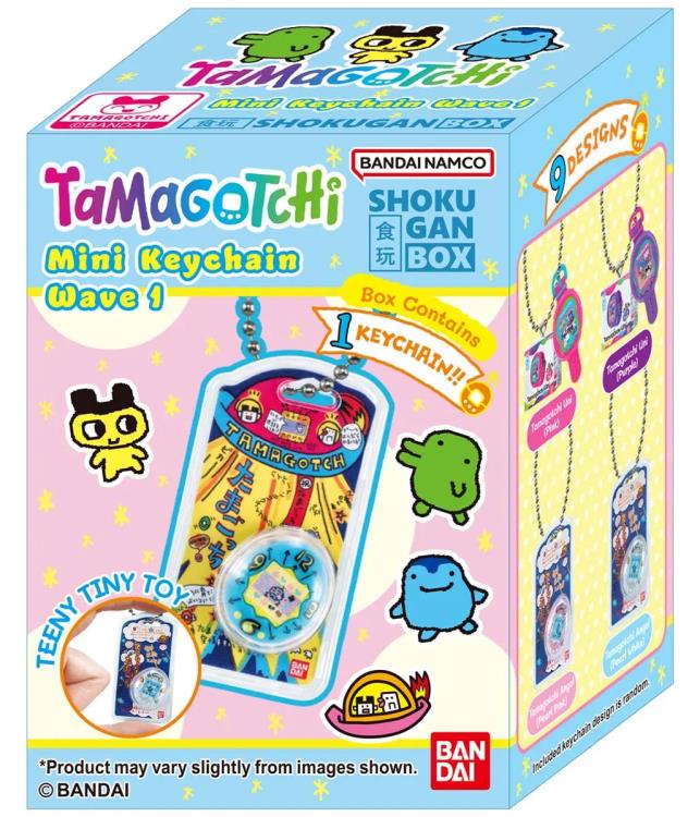 Tamagotchi Collection Wave 1 Box of 12 Random Mini Keychains