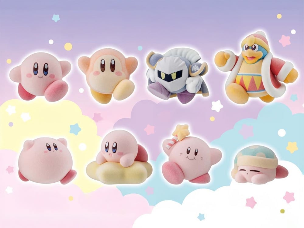 Kirby PuPuPu Boxed Set of 8 Flocked Figures Gallery Image 1