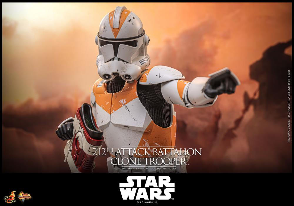 Star Wars: Revenge of the Sith MMS 212th Attack Battalion Clone Trooper 1/6th Scale Collectible Figure Gallery Image 6