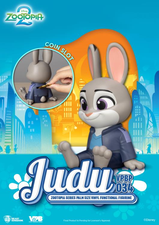 Zootopia VPBP-034 Judy Palm-Sized Vinyl Piggy Bank Gallery Image 8