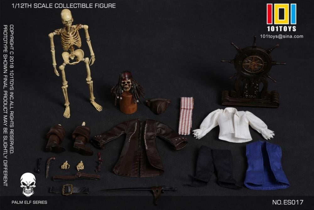 Palm Elf Series Skeleton Pirate Trio Exclusive Edition 1/12 Scale Action Figure Set Gallery Image 22