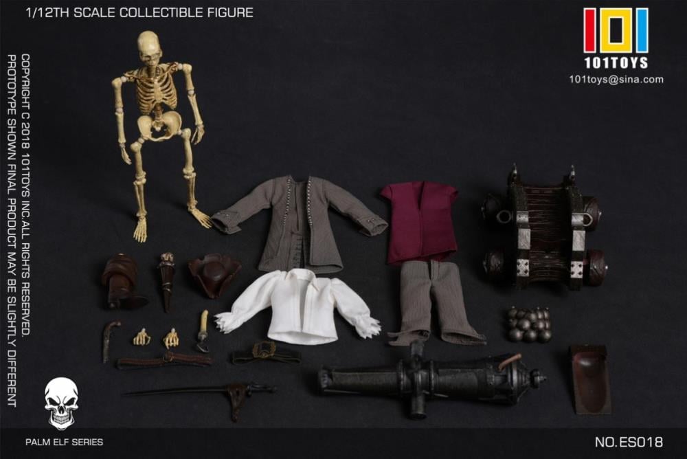 Palm Elf Series Skeleton Pirate Trio Exclusive Edition 1/12 Scale Action Figure Set Gallery Image 21