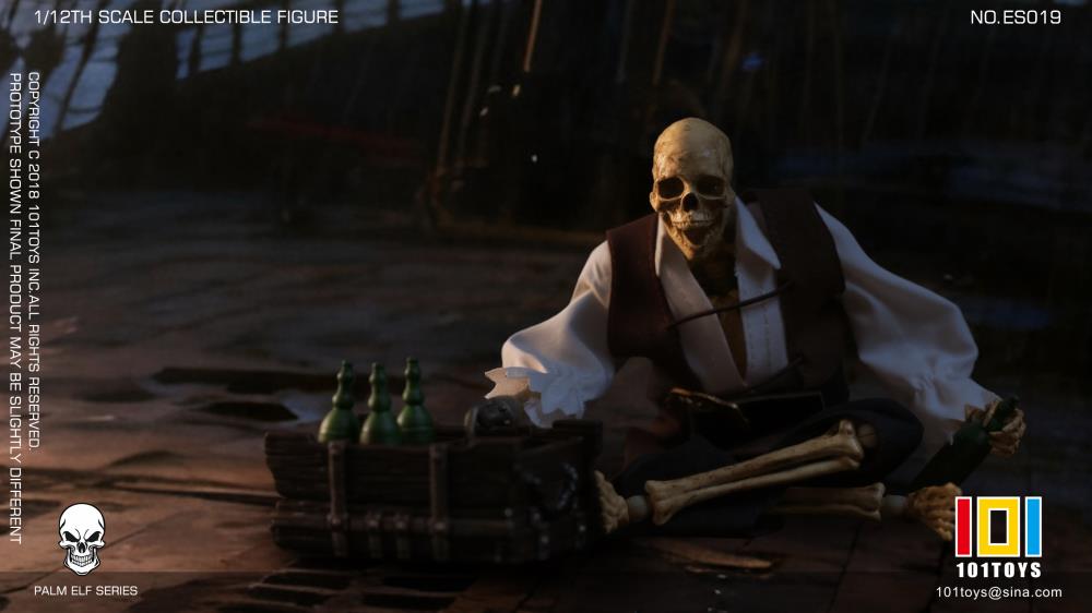 Palm Elf Series Skeleton Pirate Trio Exclusive Edition 1/12 Scale Action Figure Set Gallery Image 16