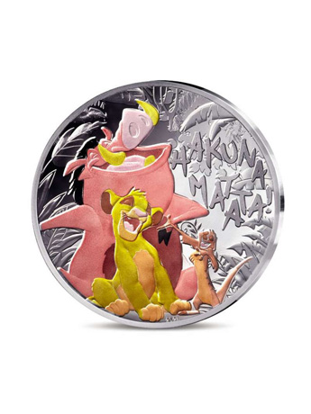 2024 France Disney The Lion King 22.2g Silver Collectible Coin Gallery Image 2